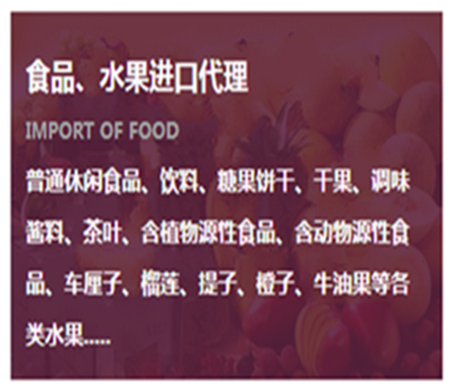 食品进口代理报关